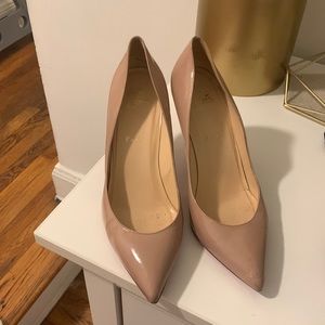 Christian Louboutin Decollette Pointed-Toe Red Sole Pumps